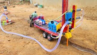 Diy tractor mini borewell drilling machine | Hydraulic powered | Water pump | Science project by Make Toys 1,824,682 views 1 month ago 5 minutes, 45 seconds