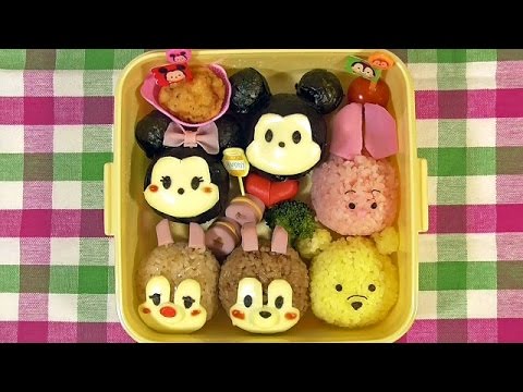 Disney Tsum Tsum Bento Lunch Box Kyaraben ディズニーツムツム弁当 キャラ弁 の作り方 簡単キャラ弁 Youtube