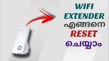 How To Reset Wifi Range Extender | Ft. Tp Link | Malayalam