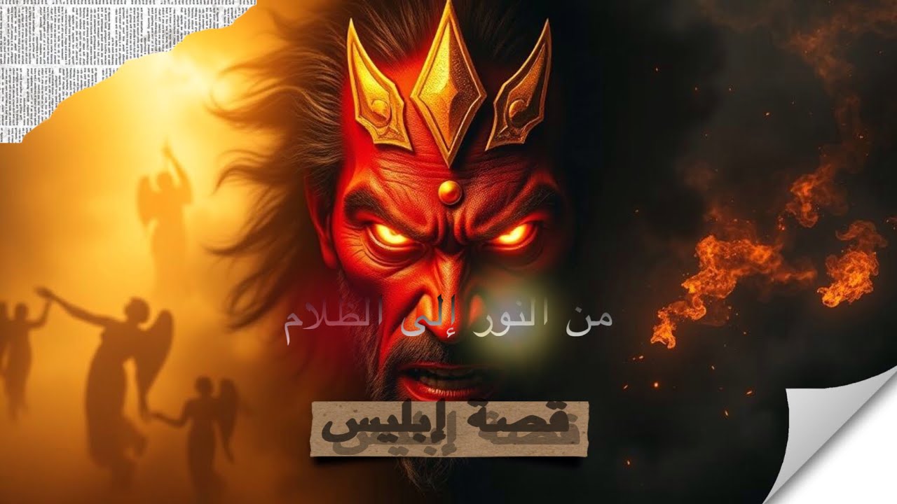 قصة إبليس الكاملة 😈 | من عبد مطيع إلى أول طاغية في التاريخ ⚡#ابليس ...