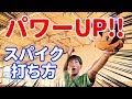 【パワーUP!!】バレー選手がスパイクを力強く打つ打ち方練習法!!〈How to practice hitting spikes with force〉