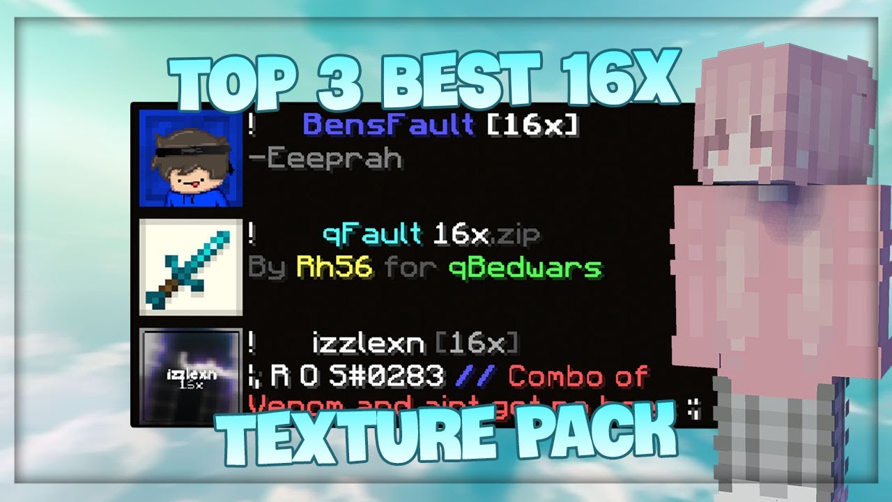 The 3 BEST 16x Bedwars Texture Packs (1.8.9) - YouTube