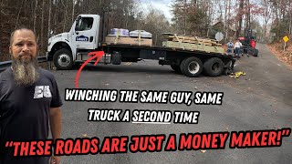 Same Guy, Same Truck, Same Situation A Second Time! | Winching
