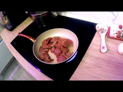 Вкусная свиная печень