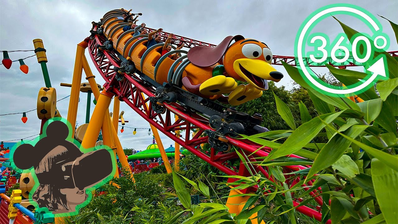 360º Ride on Slinky Dog Dash at Disney's Hollywood Studios