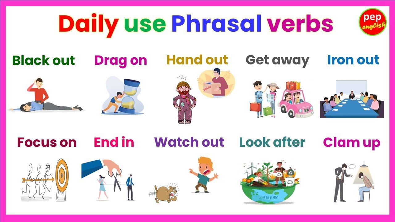 Daily use Phrasal verbs | Learn Phrasal verbs with examples | English ...