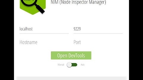 NIM a Chrome Extension for Debugging Node.js with DevTools