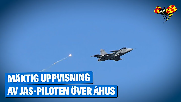 Jas-planets mäktiga uppvisning över Åhus