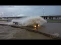 6-19-2021 Mobile, Al Tropical Storm Claudette- Storm Surge shuts down Causeway- Drone