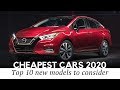 10 Cheapest Cars to Buy New on the Humblest Budget in 2020