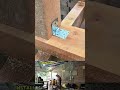 Installing clamps on wood corners #woodskills #woodworkingdaily #woodprocess