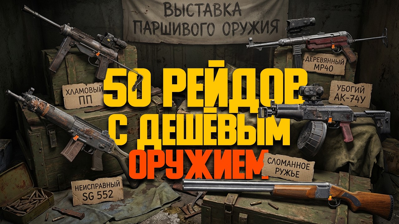 50 РЕЙДОВ с самым ДЕШЁВЫМ! оружием в Arena Breakout: Infinite