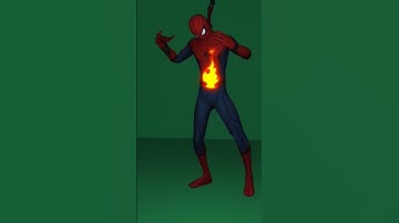 Spiderman on fire by prisma 3d #spiderman #animation #youtubeshorts #shorts
