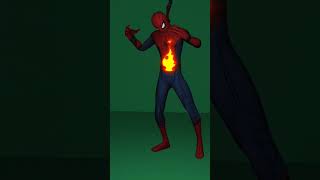 Spiderman on fire by prisma 3d #spiderman #animation #youtubeshorts #shorts