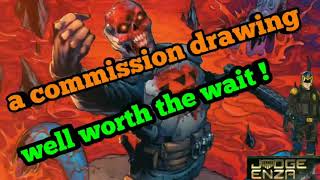 An art  commission by Ian Richardson and its well worth the wait