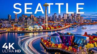 Seattle Autumn 2026 4K 🍂🌃 | Space Needle, Fall Colors, Downtown Skyline & Night Lights After Dark screenshot 2