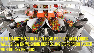 VFFS Calibration Multi Head Scale for Packing Machine | Ishida Zero Adjustment  Multi Head Weighers