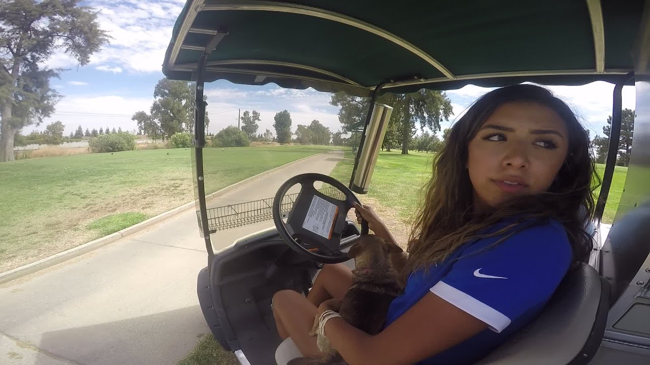 Golf Course Cart Girls Golf Course Cart Girls