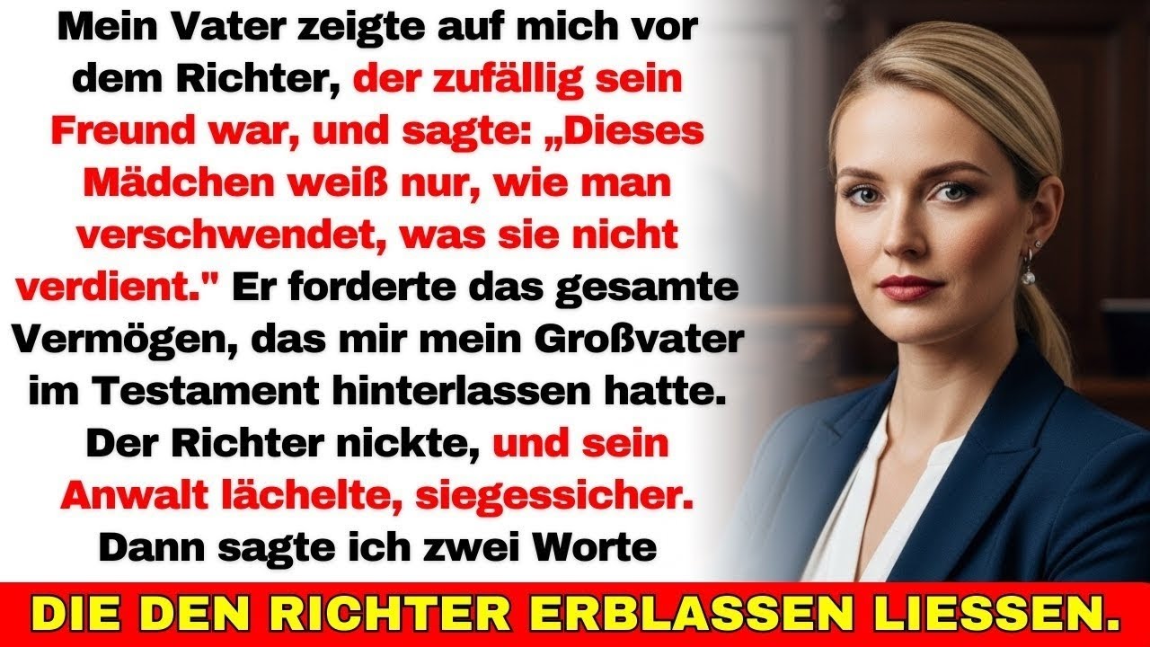 Mein Vater forderte mein Vermögen vor Gericht—was ich sagte, ließ den Richter erblassen