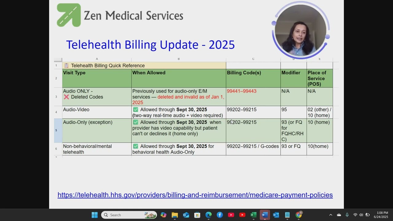 2025 Telehealth Billing Update