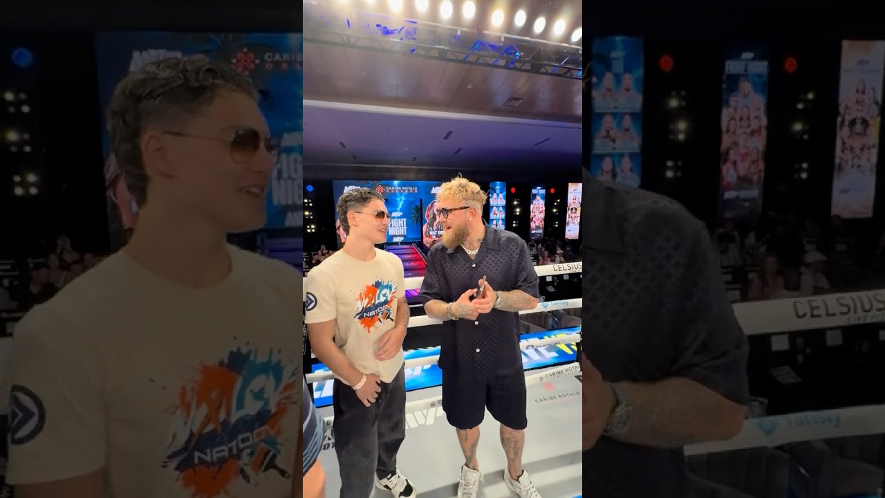 WHAT ARE JAKE PAUL AND WANNA WALTON TALKING ABOUT?👀