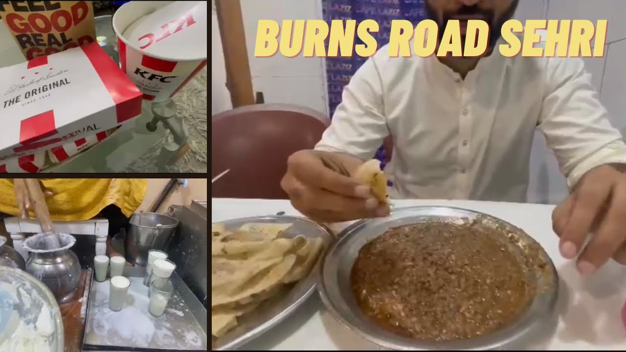 Burns road pe sehri cafe lazeez Mustafa Aslam Vlogs YouTube