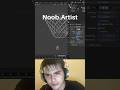 Noob vs Pro artist: creating basketball net #blendertutorial #blender #blendercommunity #blender3d
