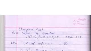Frobenius Method Part2