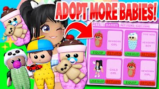 *NEW* ADOPT *6 BABIES* MULTIPLE KIDS in CLUB ROBLOX Update!