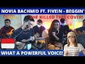 REACTION to Beggin' (KERONCONG) - Novia Bachmid ft. Fivein #LetsJamWithJames ❤️ (INDO SUB)