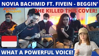 REACTION to Beggin' (KERONCONG) - Novia Bachmid ft. Fivein #LetsJamWithJames ❤️ (INDO SUB)