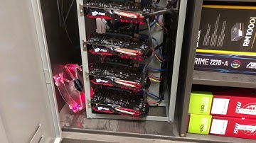 MINING RIG 2018 FIRST BUILD UPDATE 5x GTX 1050ti MINING GPU ETHERIUM AND CPU MONERO (FEB)