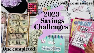 I DID IT! | ONE SAVINGS CHALLENGE COMPLETE | $1000 SAVINGS | 52 WEEKS |  2023 | LOW INCOME