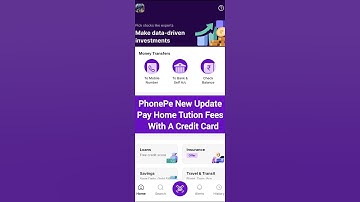 Phonepe new update 2025 | Pay Home Tution Fees With A Credit Card | How to pay tution fees #shorts