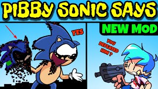Friday Night Funkin New Vs Pibby Sonic Says - Pibby Distorted Memories Secret Song Pibby X Fnf