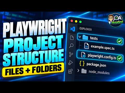 Playwright Project Structure Explained | Files & Folders for Beginners