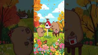 Autumn vibes #capybara #animals #capyfun #viral #kawaii #cute #animallover #funny #autumn #fall