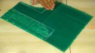 Net Transparent Blouse Back Neck Design Fancy Net Blouse