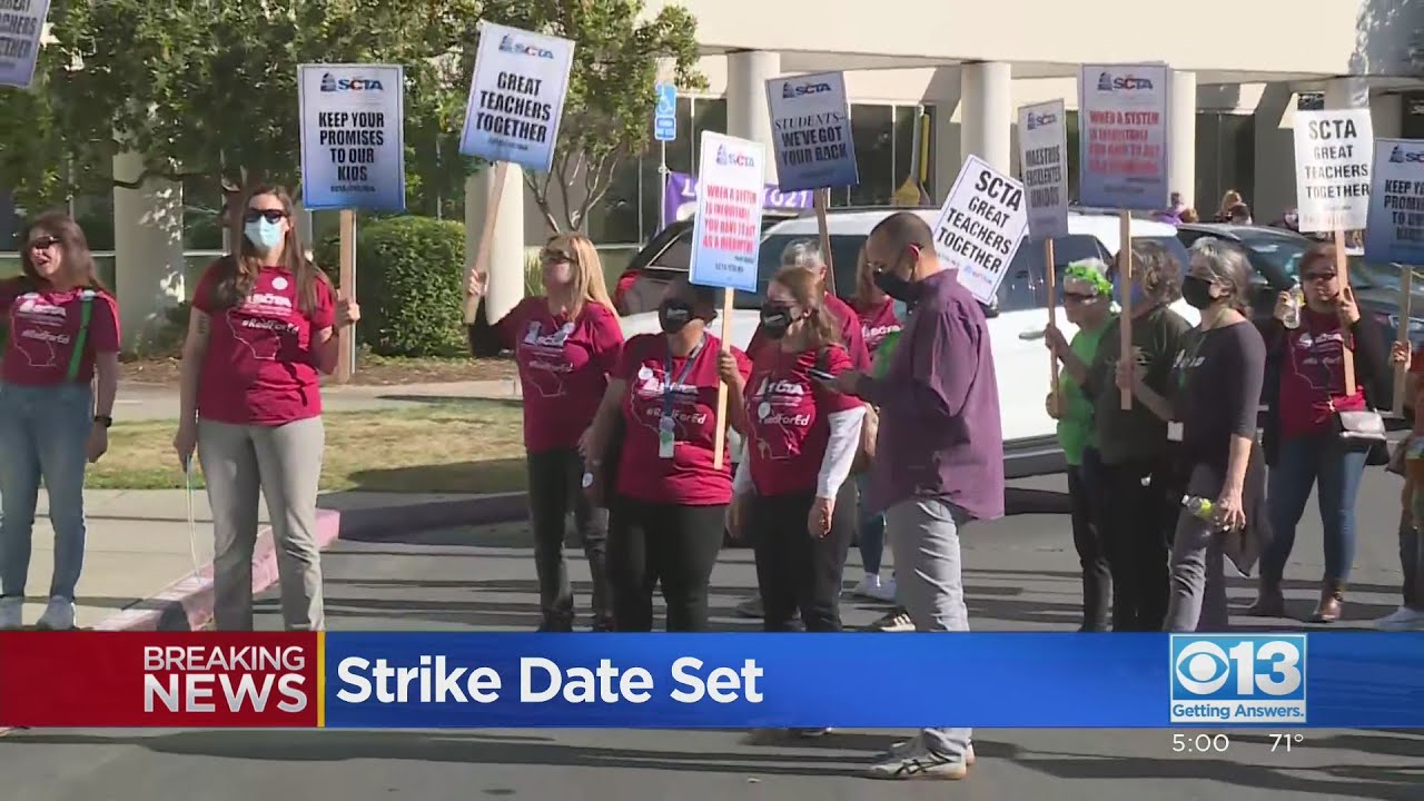 Sacramento City Teachers Set Strike Day - YouTube