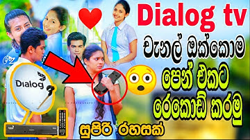How to record Dialog tv  Satellite channels in 2020 sinhala - SL GADGET MAN 🇱🇰✅