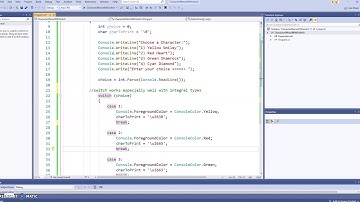 Character Menu with Switch