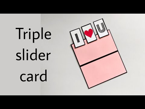 Triple slider card