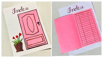 How to make door lock card tutorial index/ How to make index page/ index design for project #index