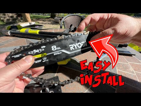 Ryobi Pole Saw Chain Tension and Oil System YouTube