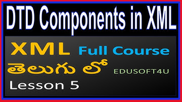 DTD Components in XML - XML Total Course in Telugu-Lesson 5