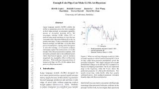 Enough Coin Flips Can Make LLMs Act Bayesian