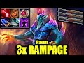 🔥 3x RAMPAGE - Raven - Leshrac - 28 Kills - Dota 2 Pro Game Highlights