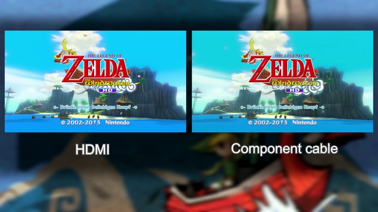 WiiU: HDMI vs. Component cable | (4k)