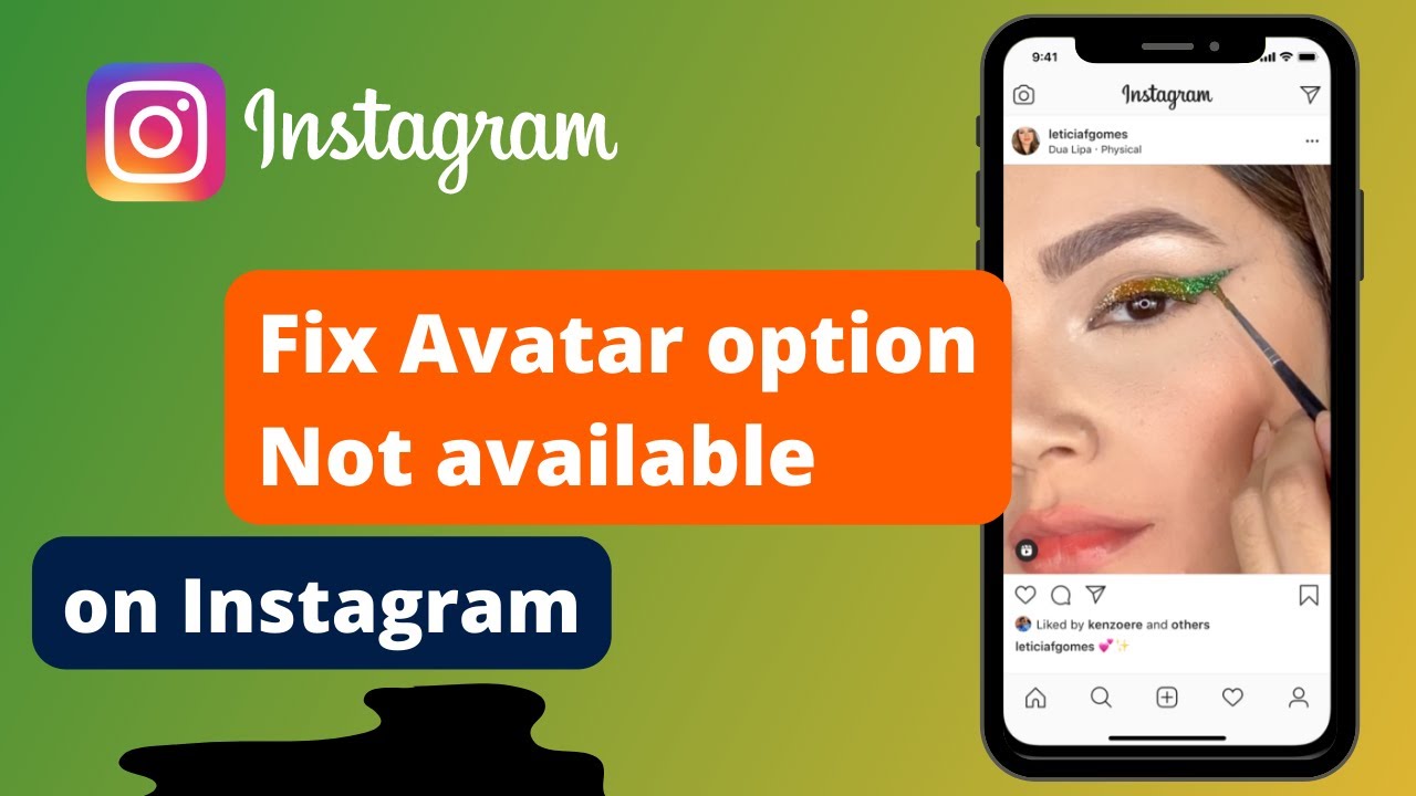 Fix !! Avatar Option That's Not Available on Instagram