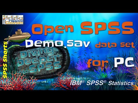 Opening SPSS and Demo.sav for PC